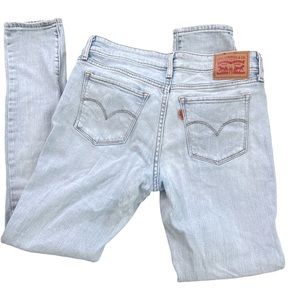 Levi’s 711 Orange Tab light wash skinny 28